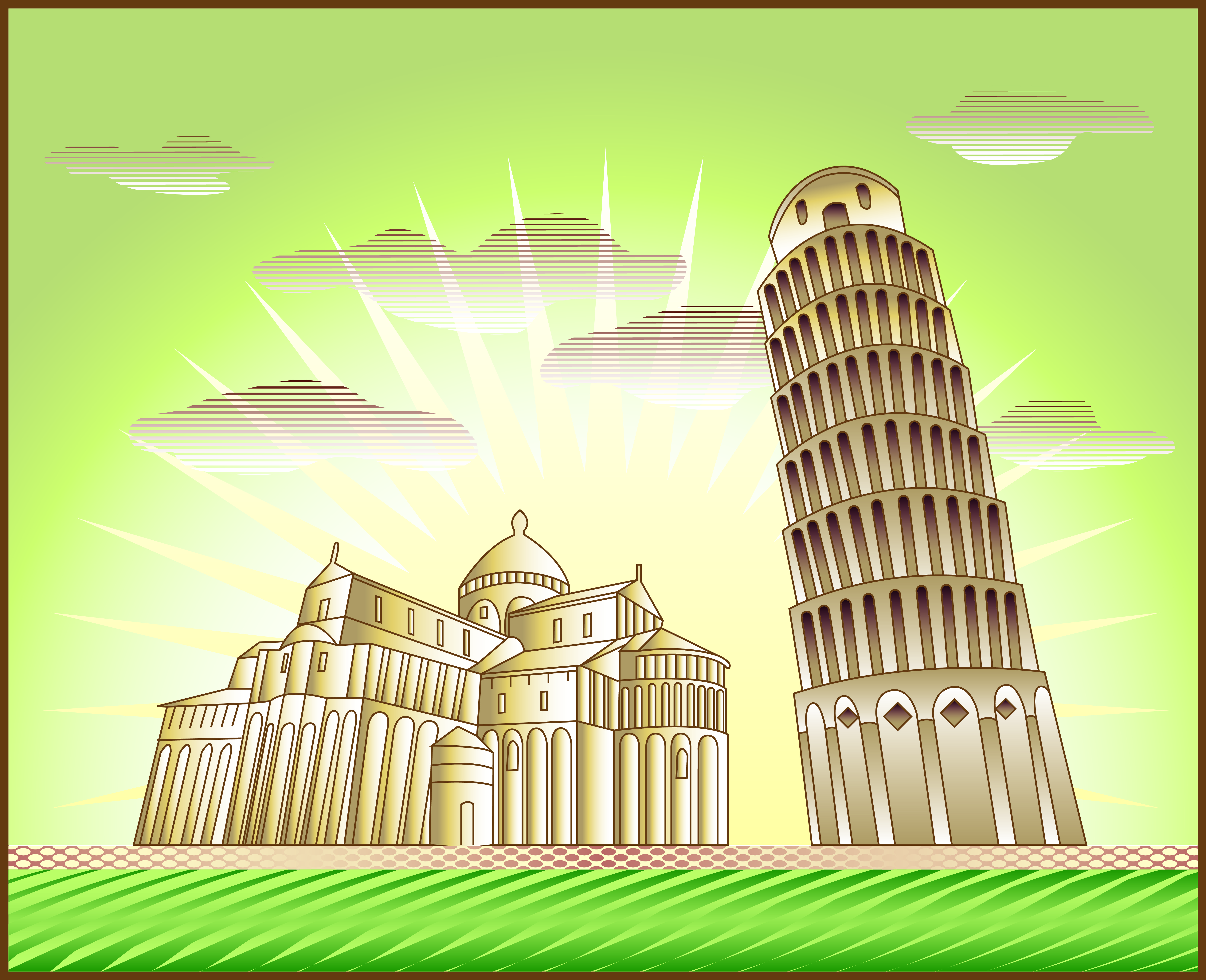 cartoon landmark 05 vector