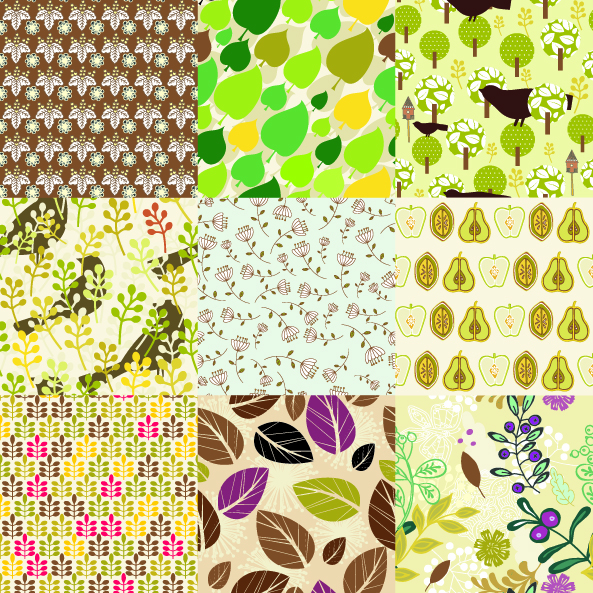 cartoon patterns 04 vector