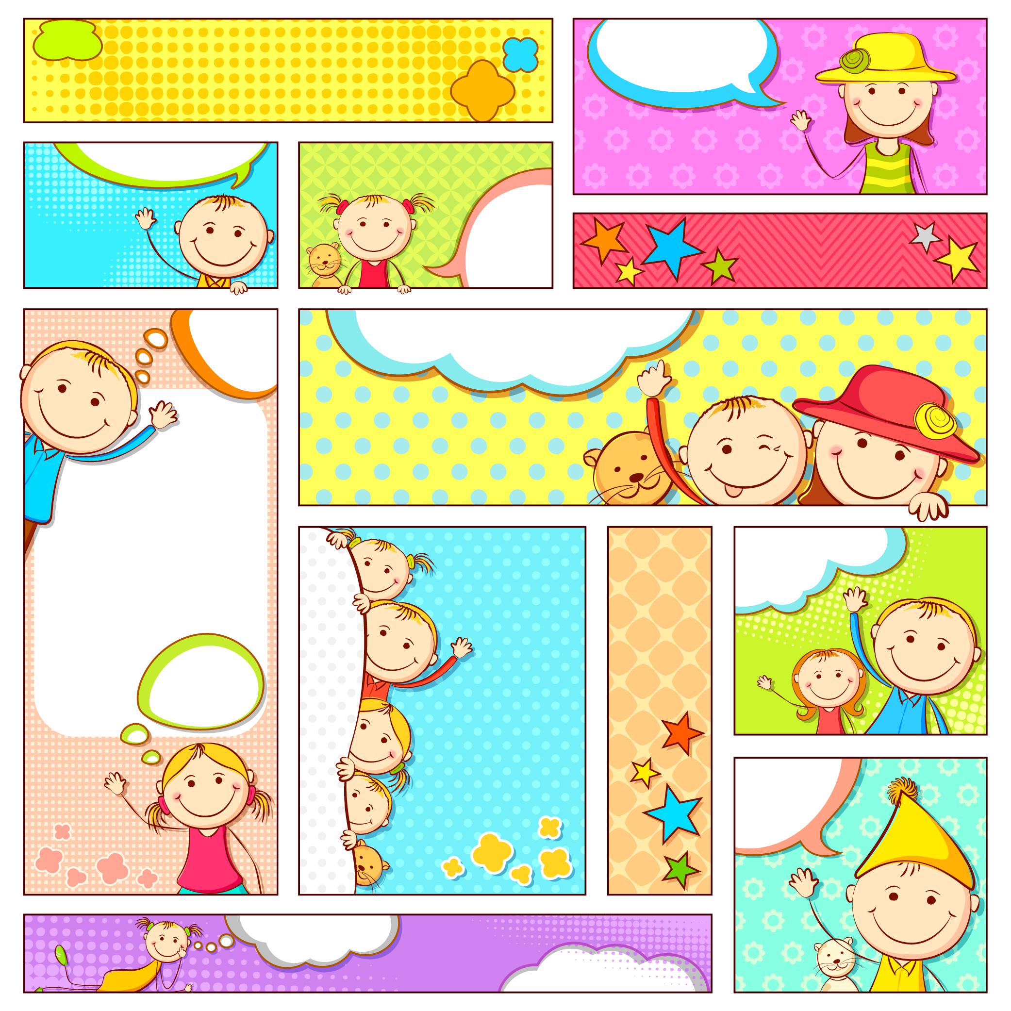 cartoon illustrator bannervector