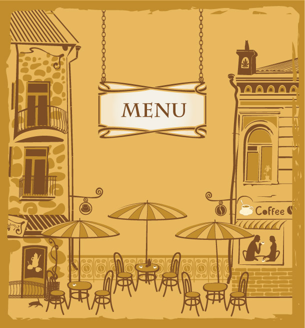 cartoon menus 04 vector