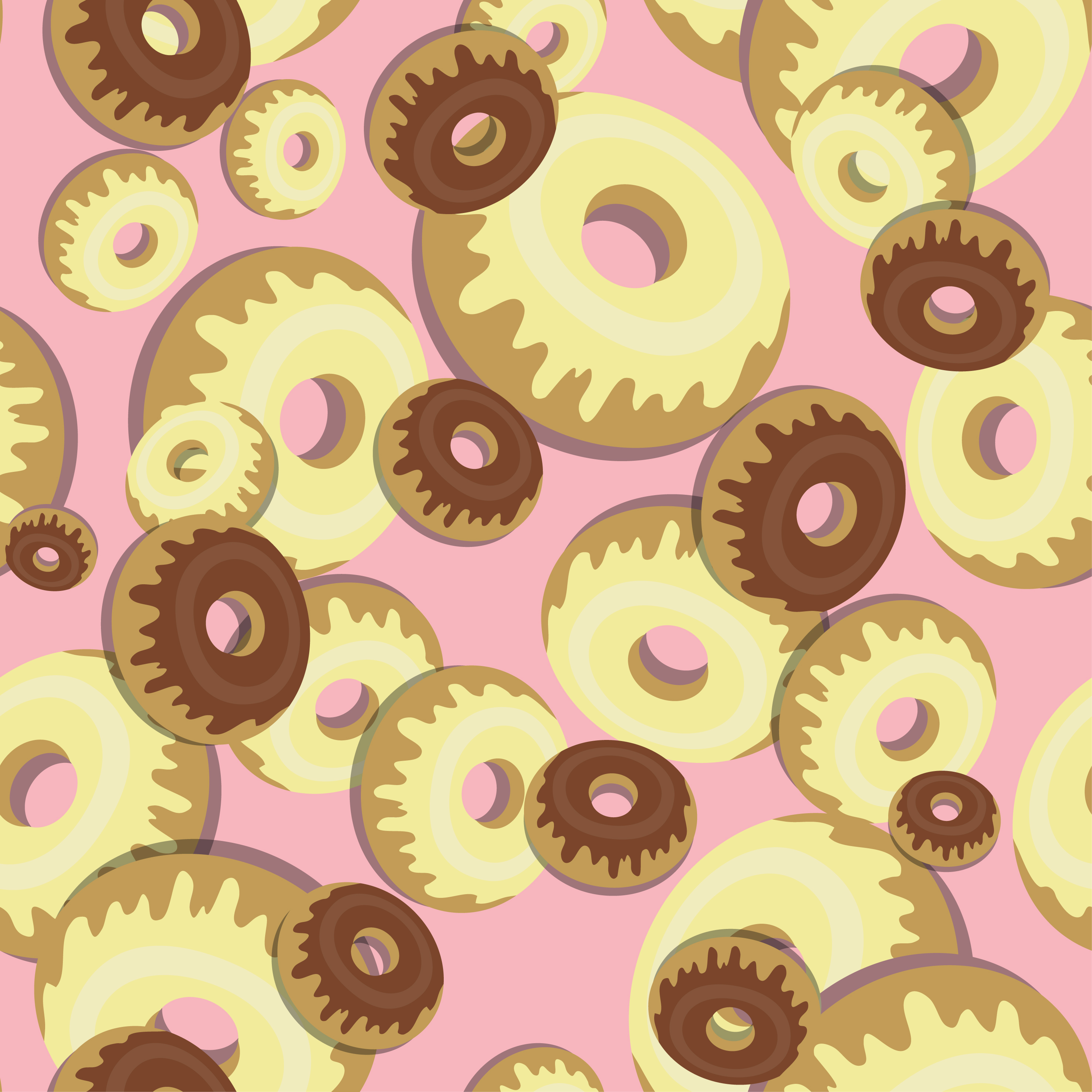 cartoon dessert background 04 vector