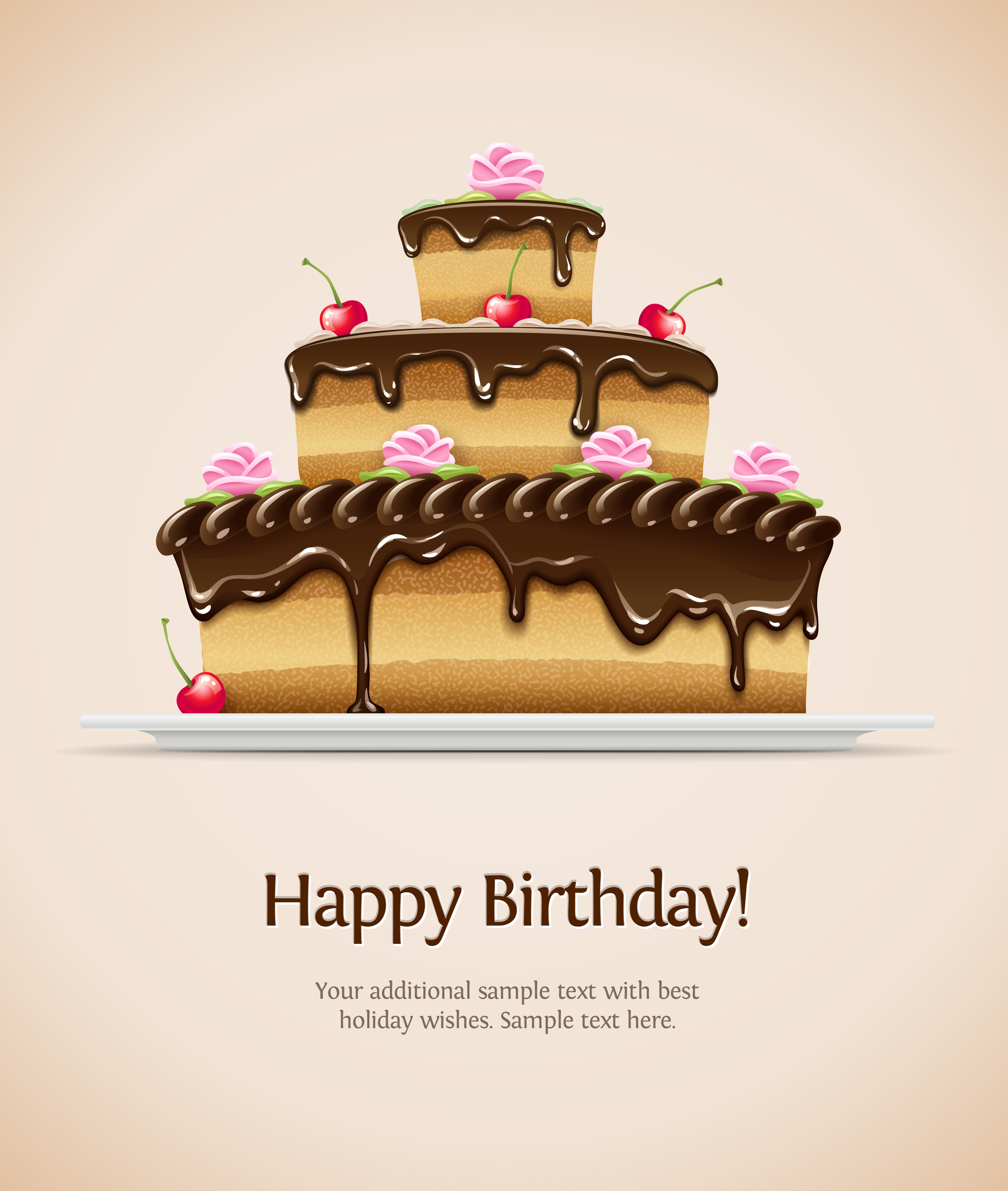 birthday card 02 vector