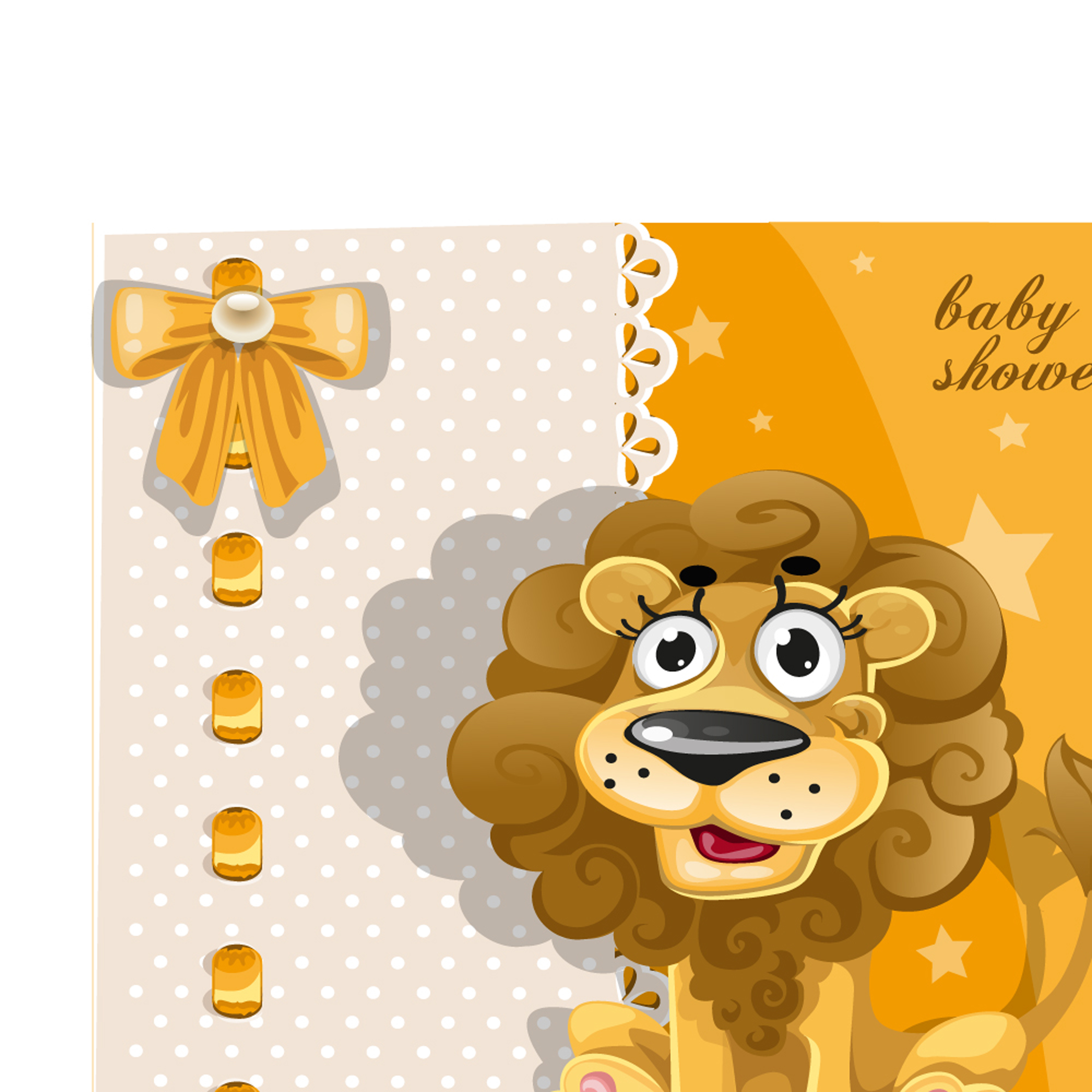 cartoon animal card 02 vector