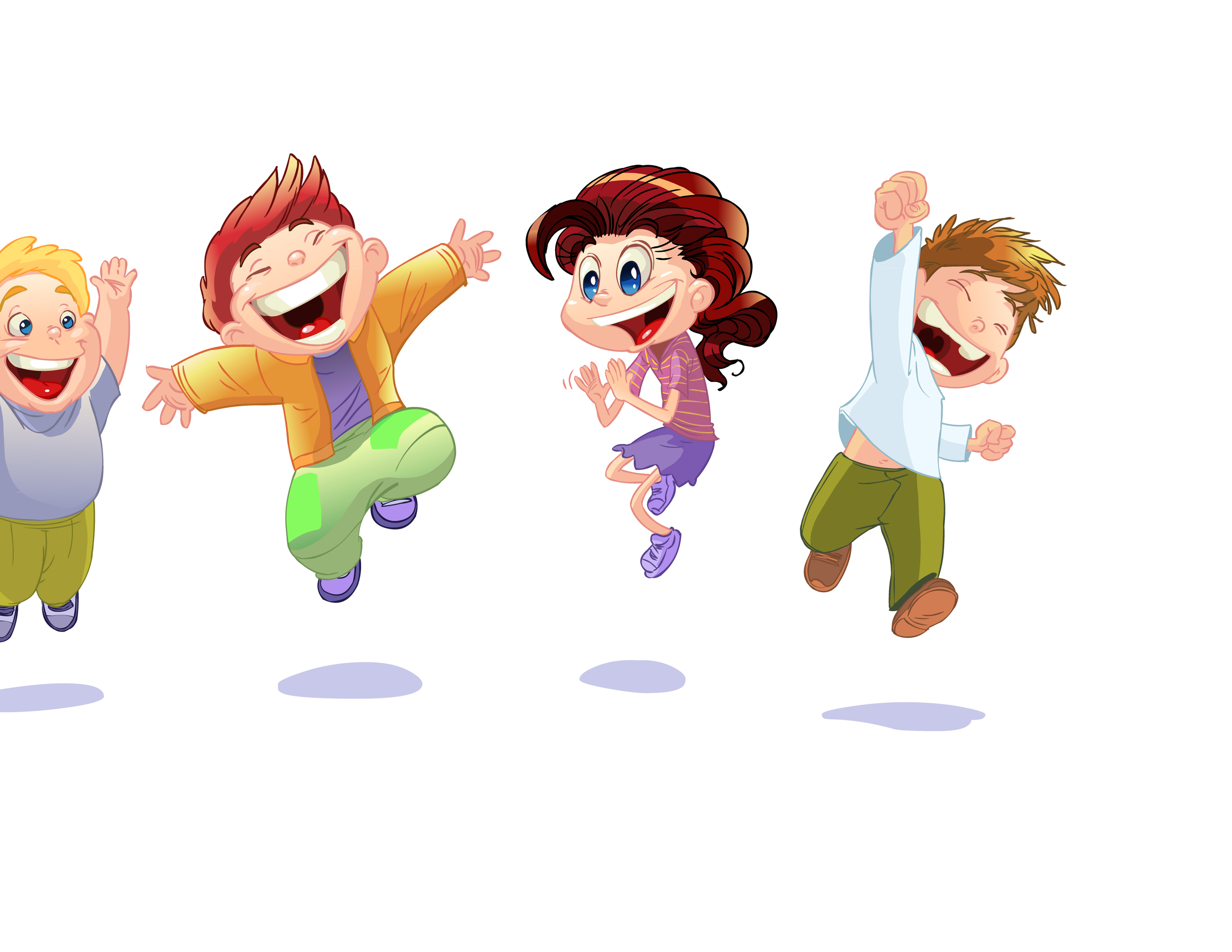 cartoon children 01 vector