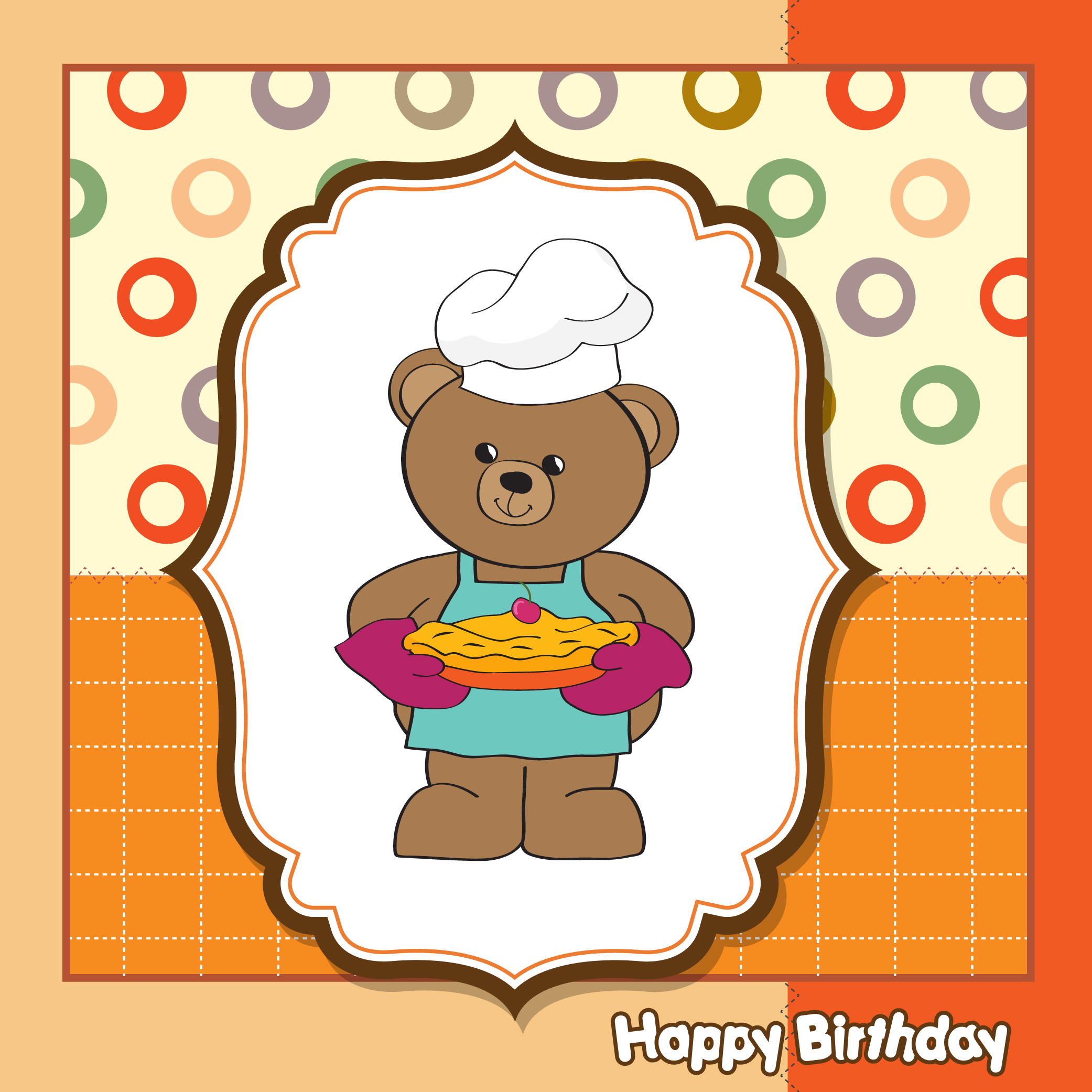 cartoon children card 04 vector