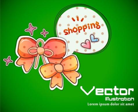 cartoon label background 04 vector