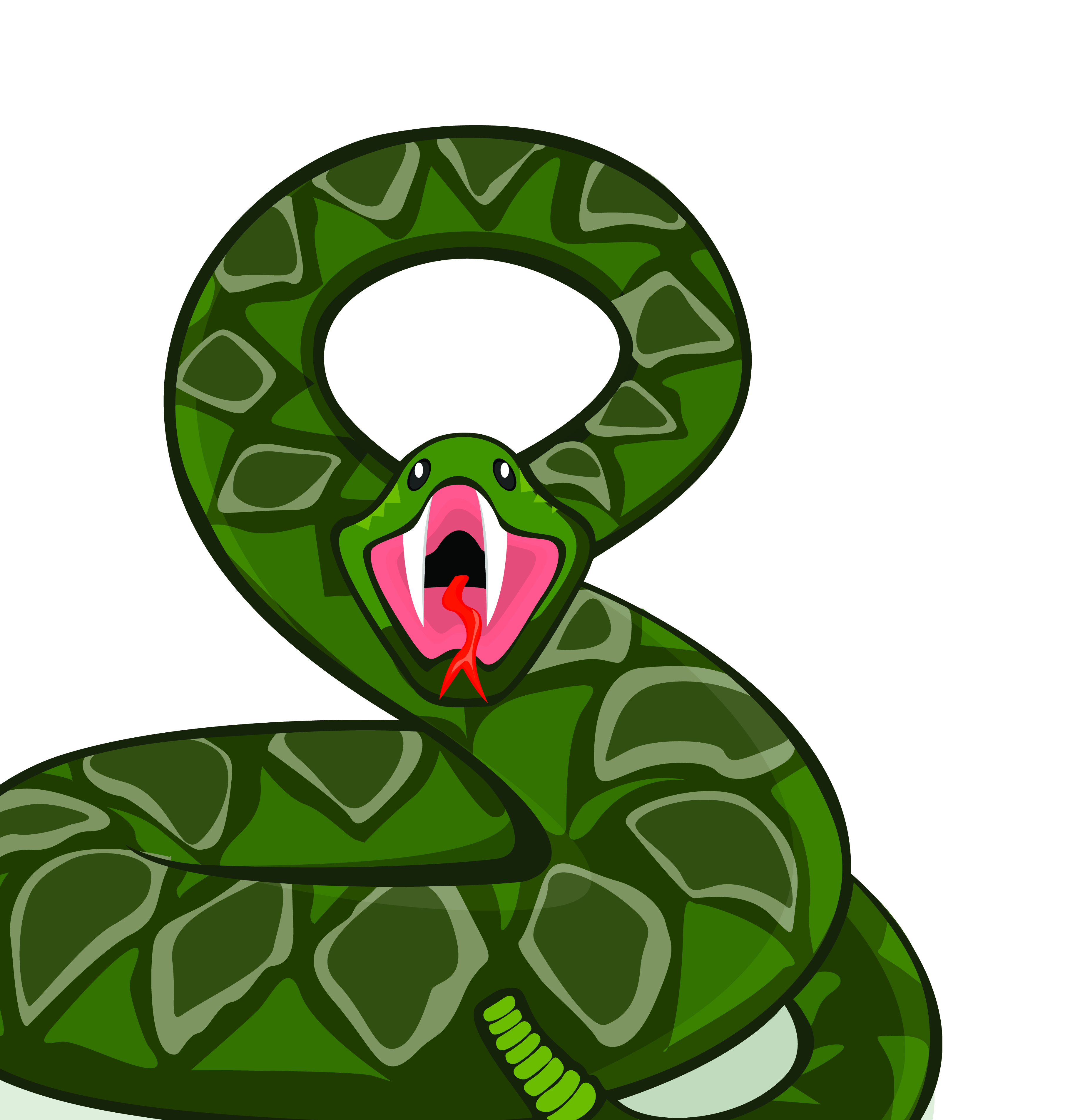 handpainted cartoon snake 03 vector