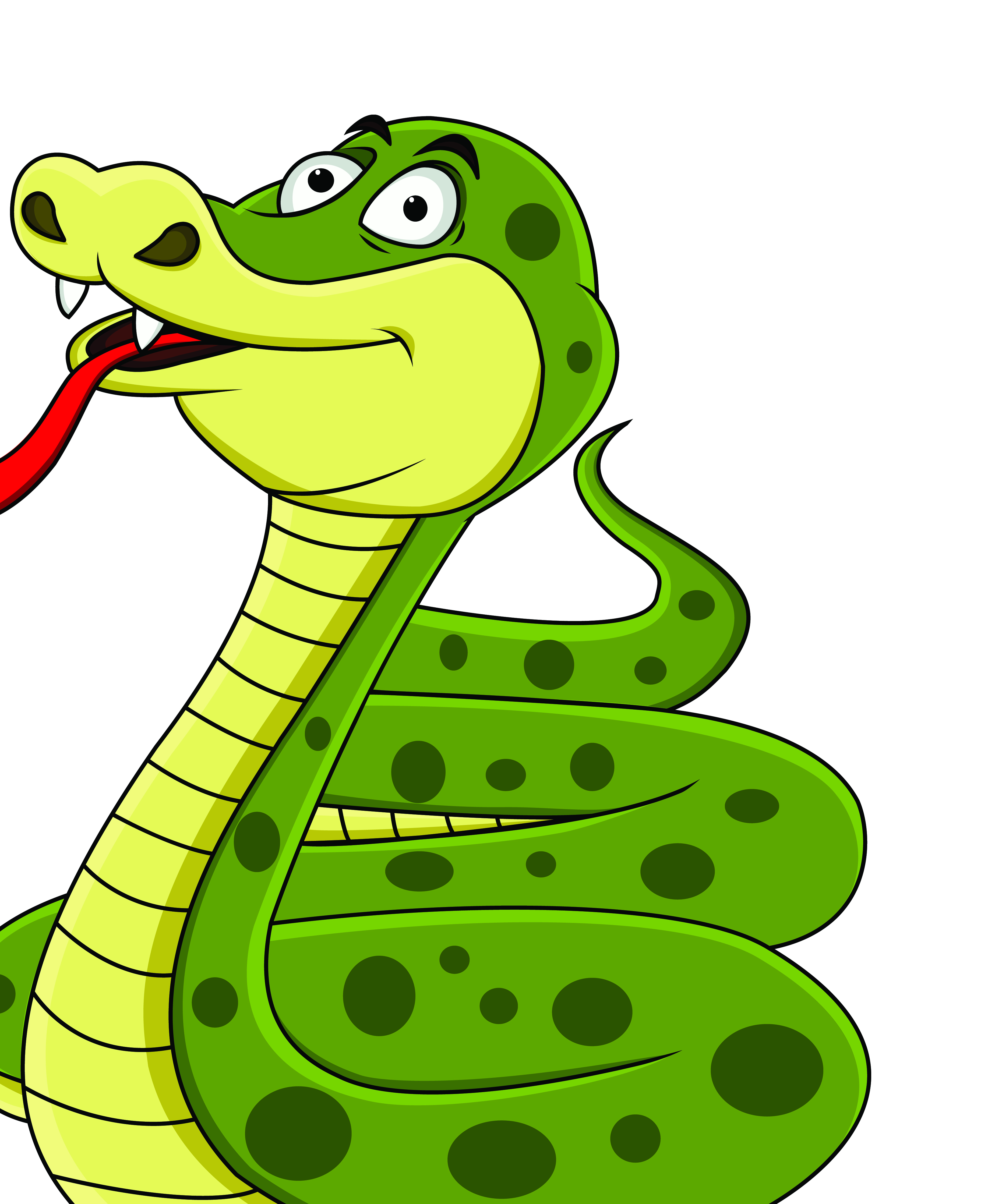 handpainted cartoon snake 04 vector