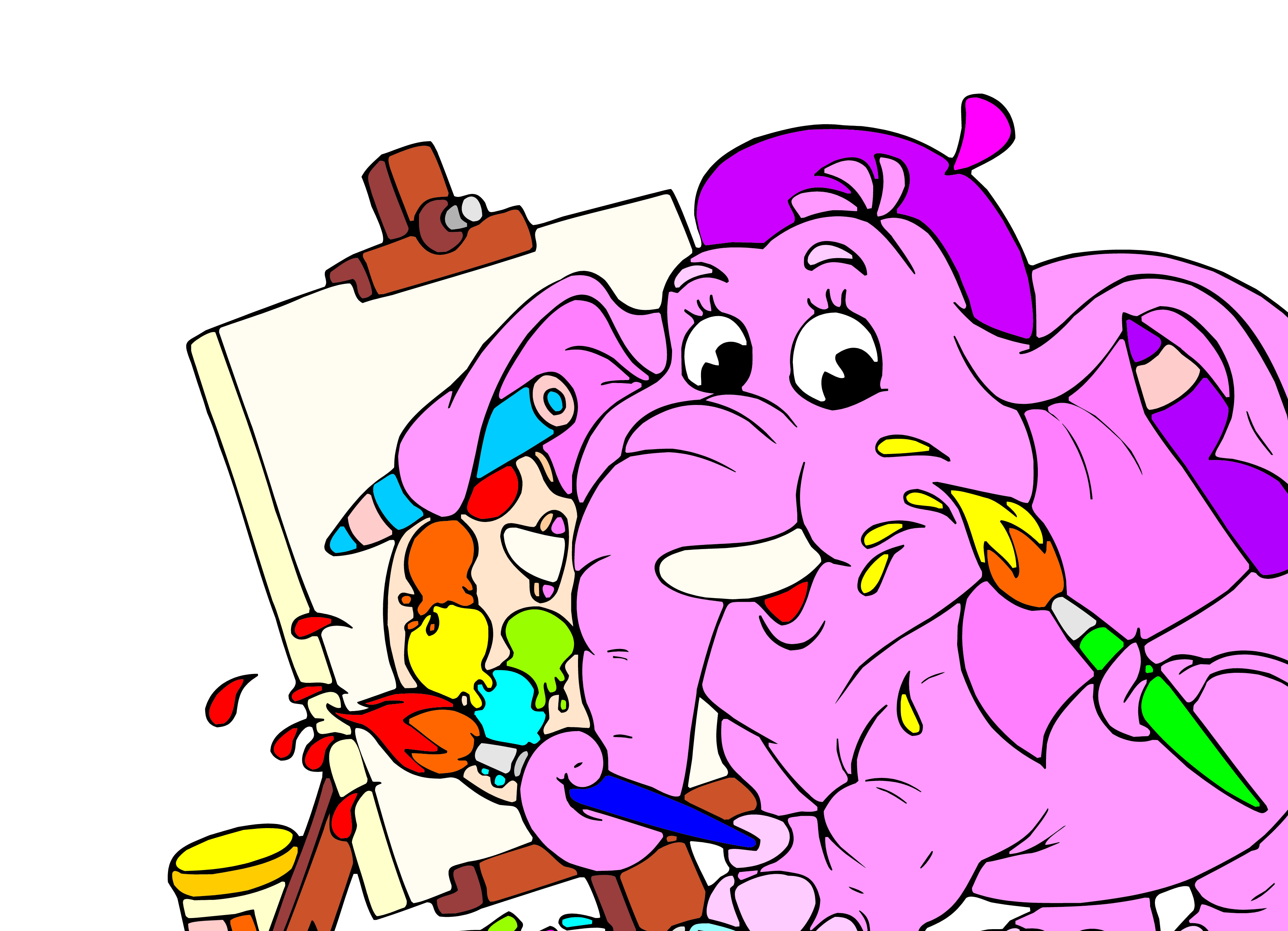 cartoon animal image 01 vector