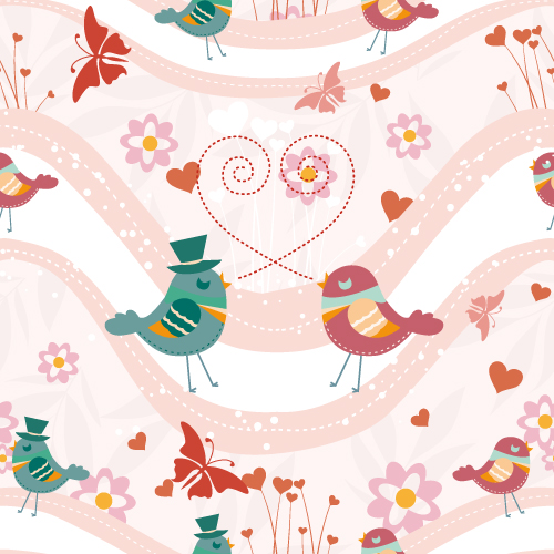 cartoon animal background 05 vector