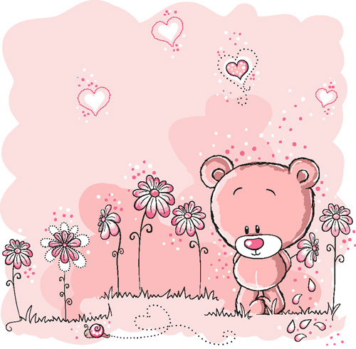 lovely illustrator 02 vector