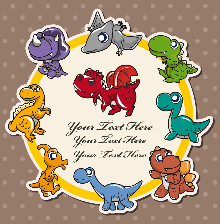 cartoon animals illustrator 02 vector