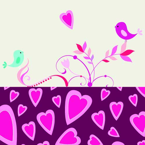 the romantic cartoon handpainted illustrations 03 vector