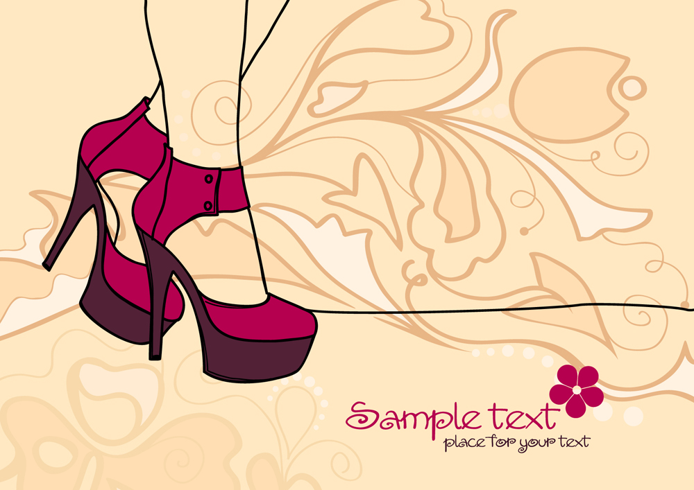 sexy lines beauty illustrator 04 vector