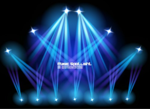 stage lighting effects 01 vector