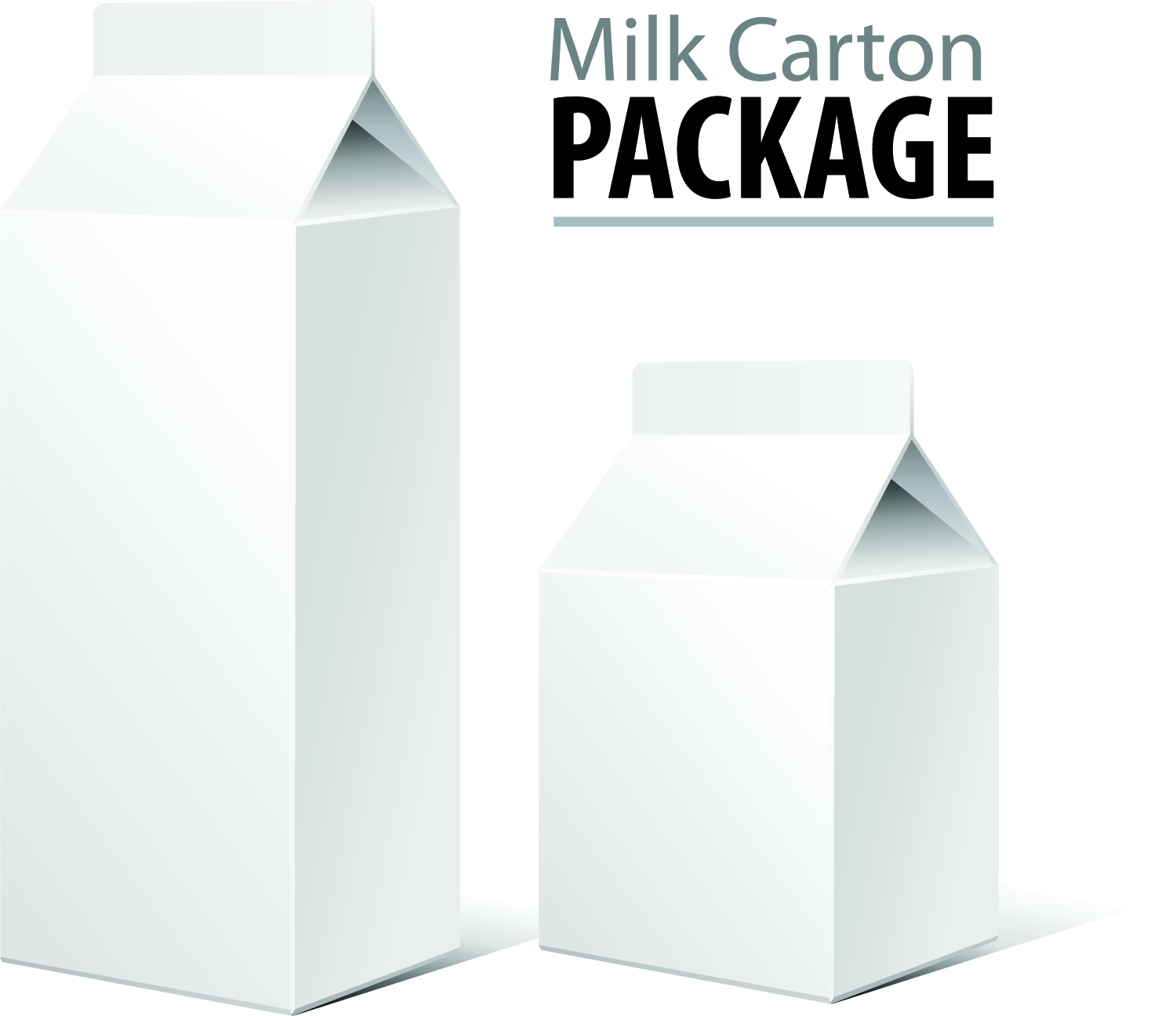 milk cartons vector