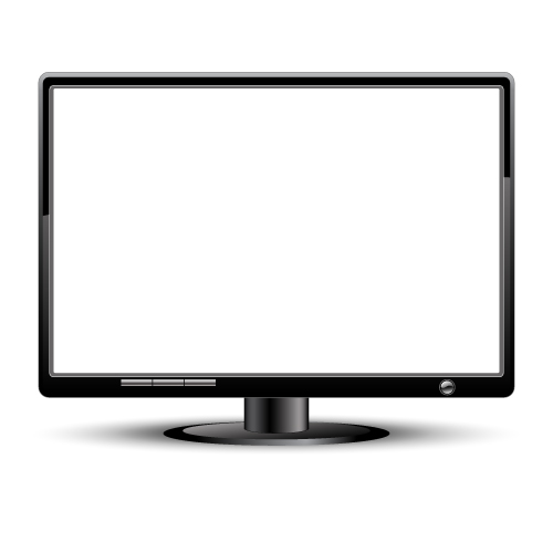 computer monitor 05 vector