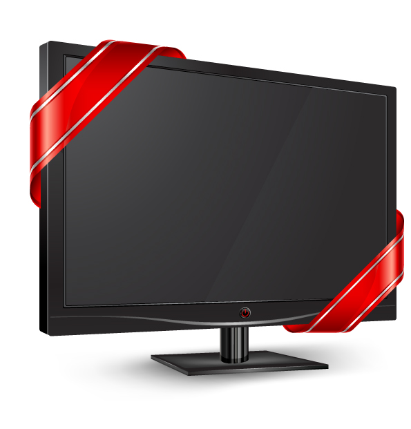 computer monitor 21 vector