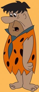 quotthe flintstonesquot animated character fred foley shi tong vector