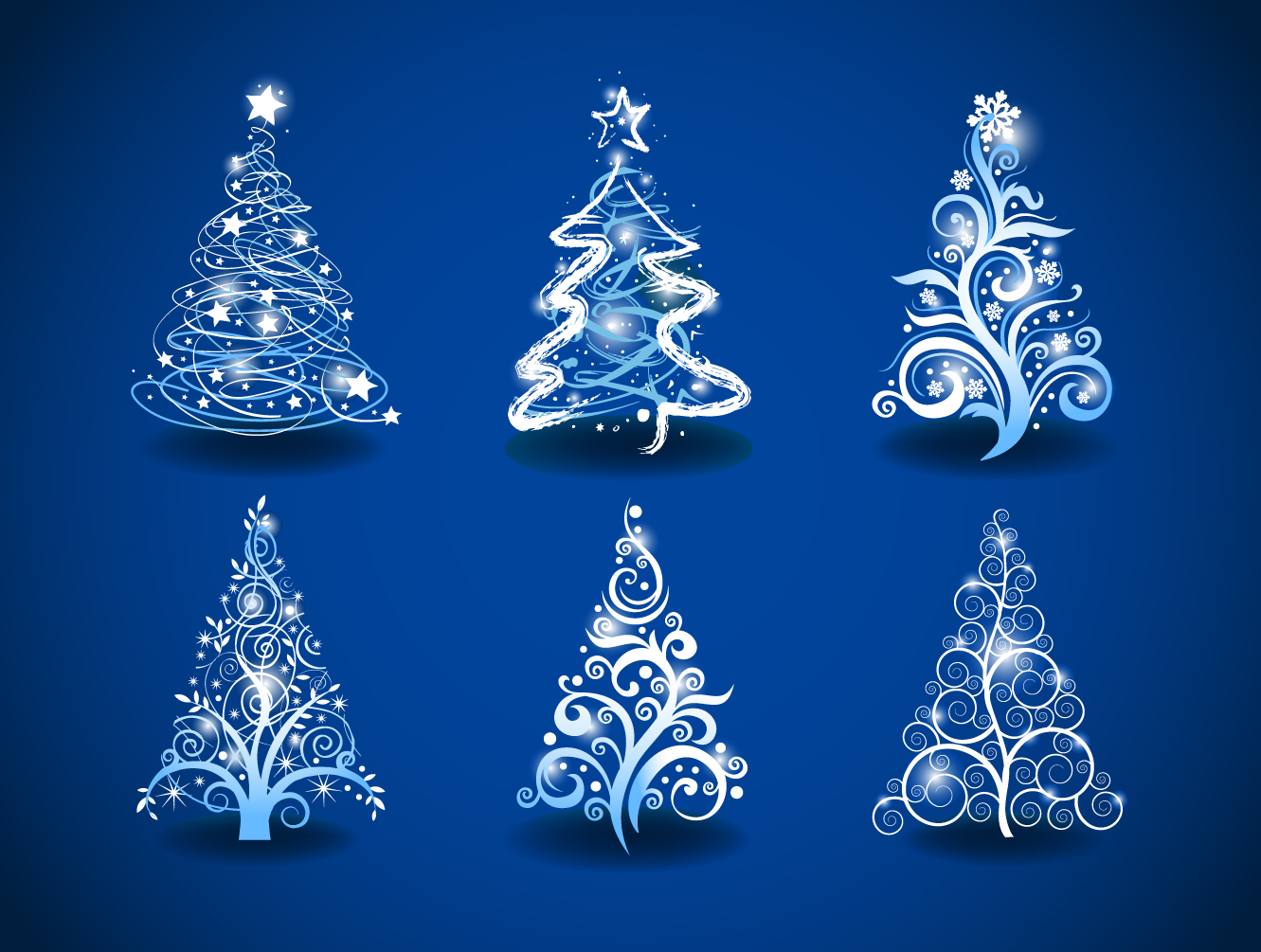 gorgeous christmas tree 01 vector