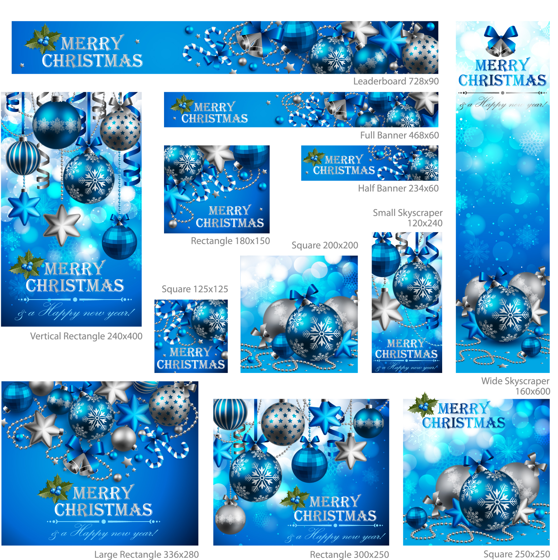 exquisite christmas promotional 02 vector