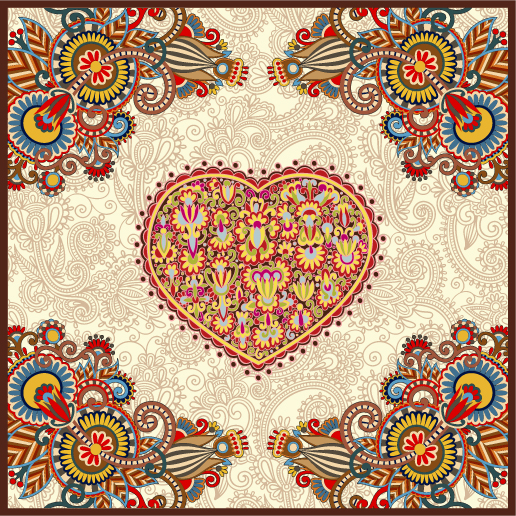 heartshaped valentine39s day card 05 vector