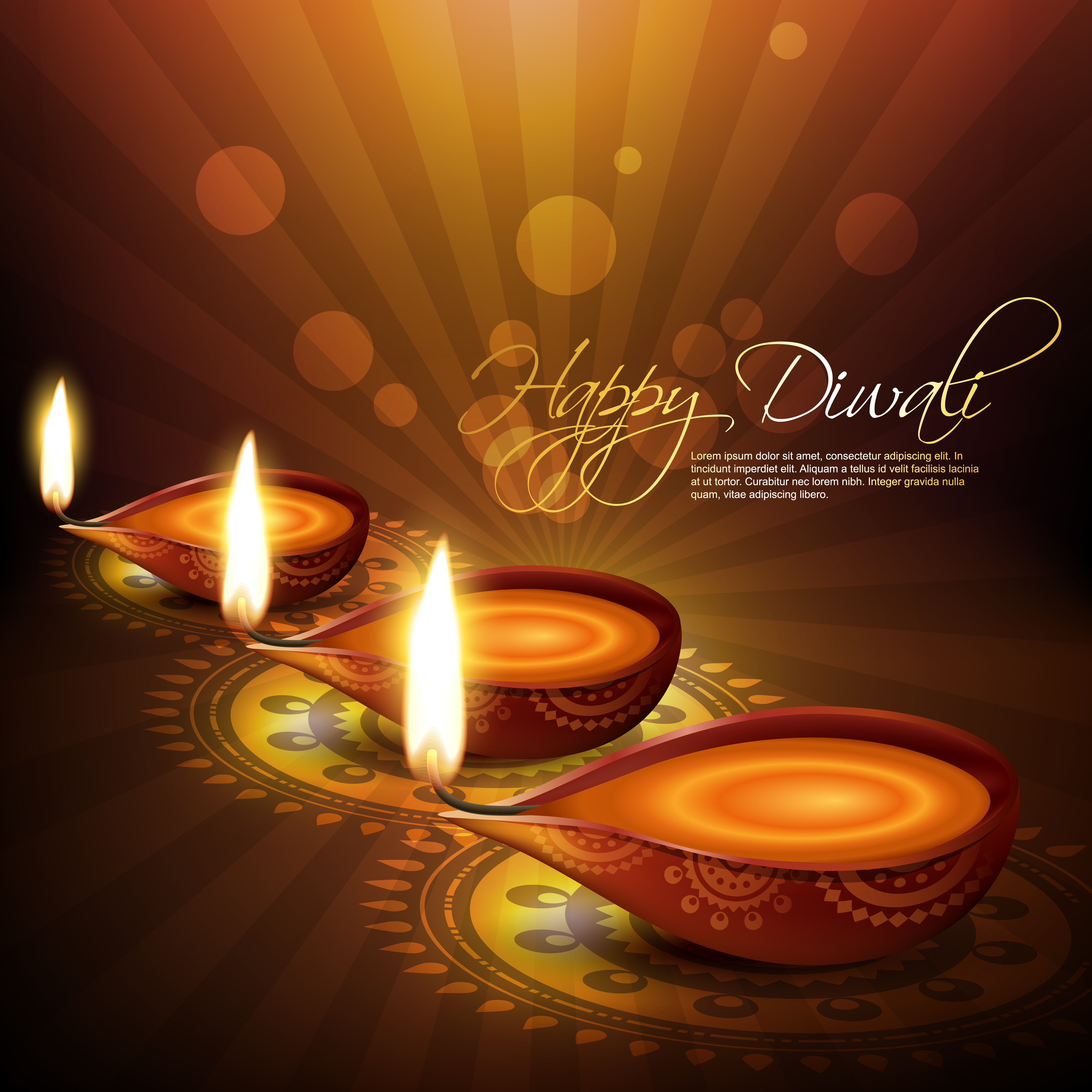 exquisite diwali background 04 vector