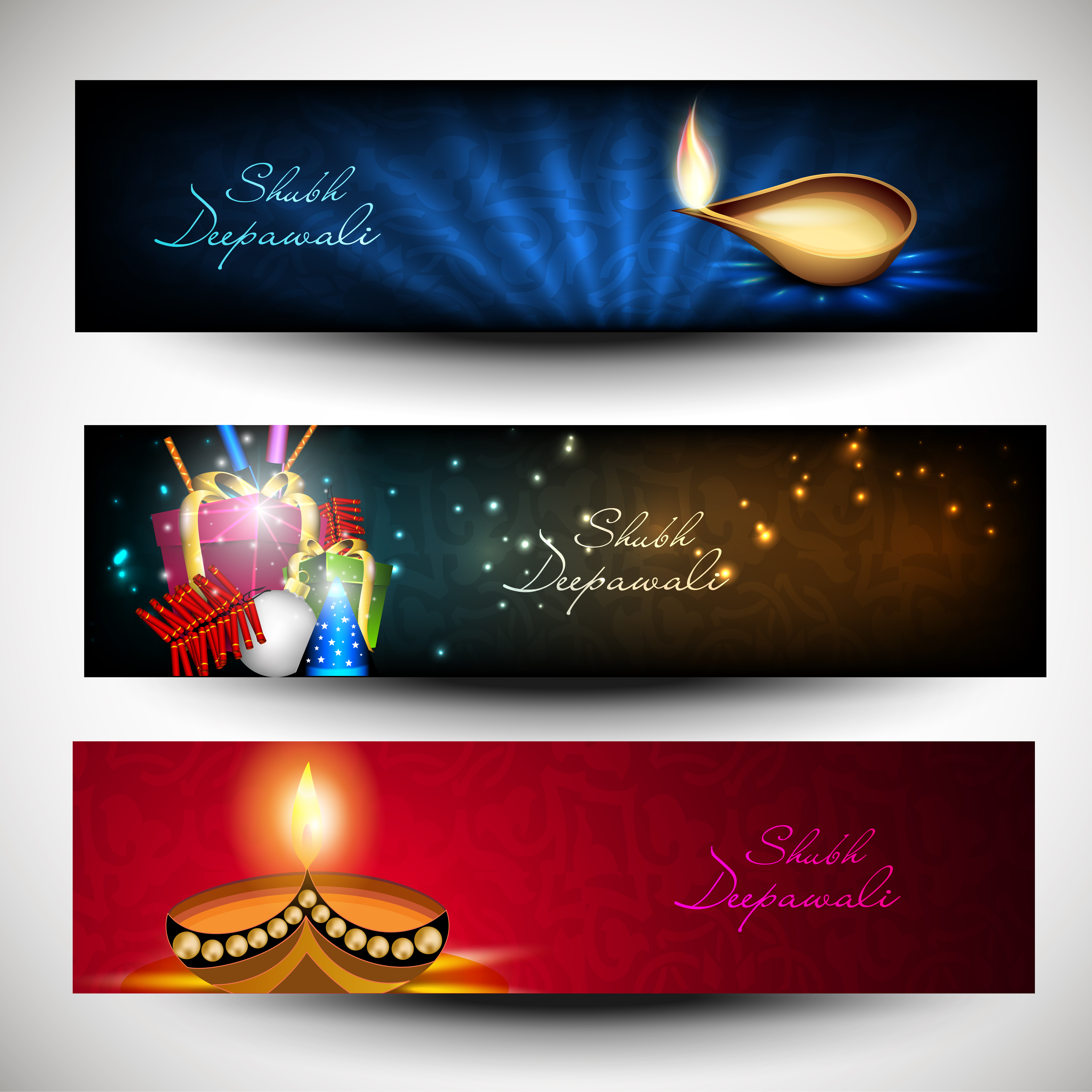 beautifully diwali background 06 vector