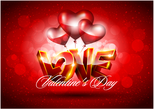 fancy valentine background 04 vector