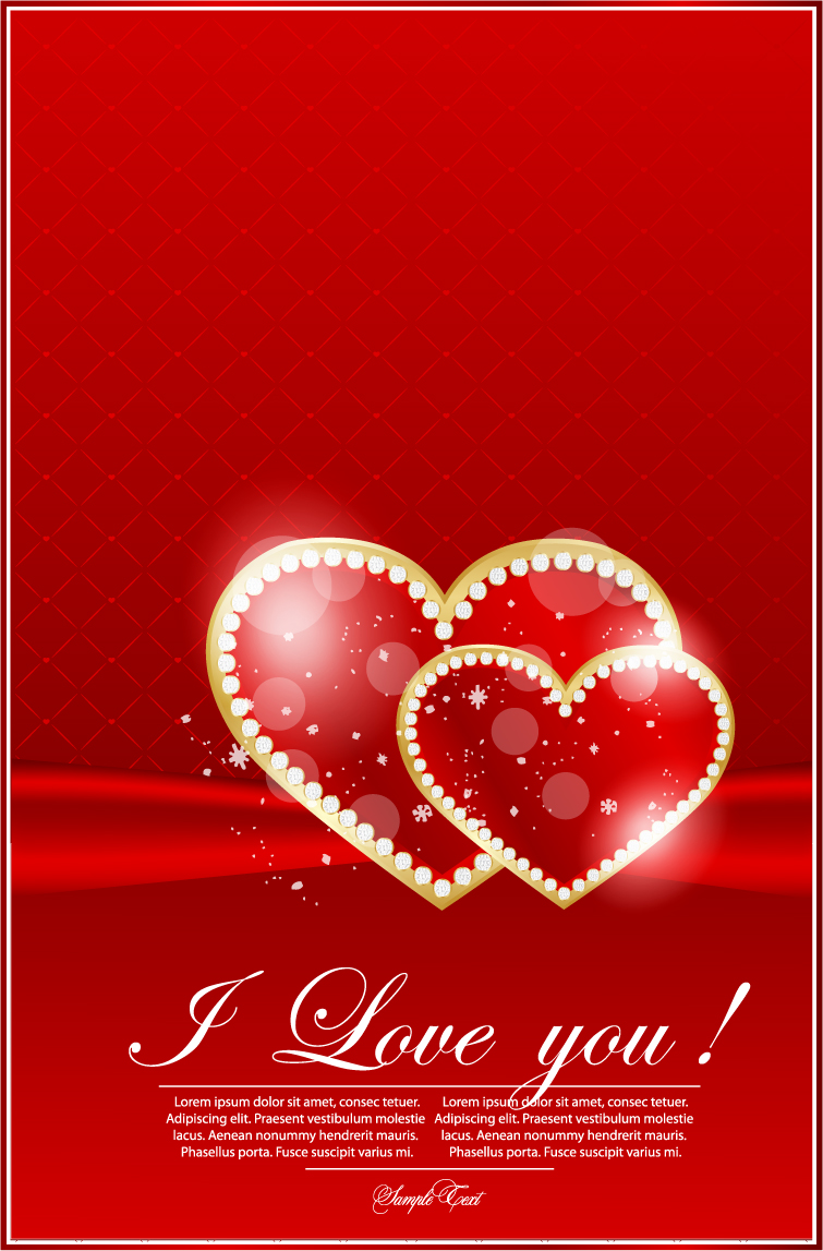 valentine39s day greeting card 02 vector