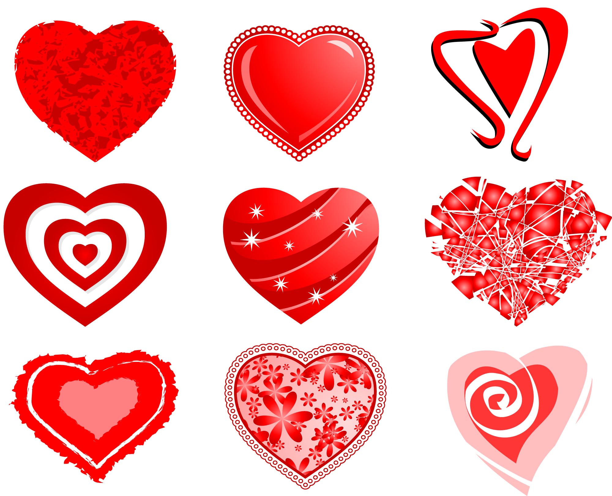 hearts vector