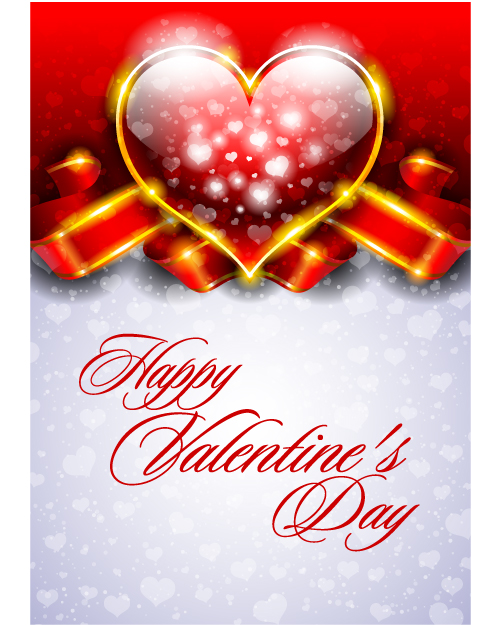 fancy valentine background 01 vector