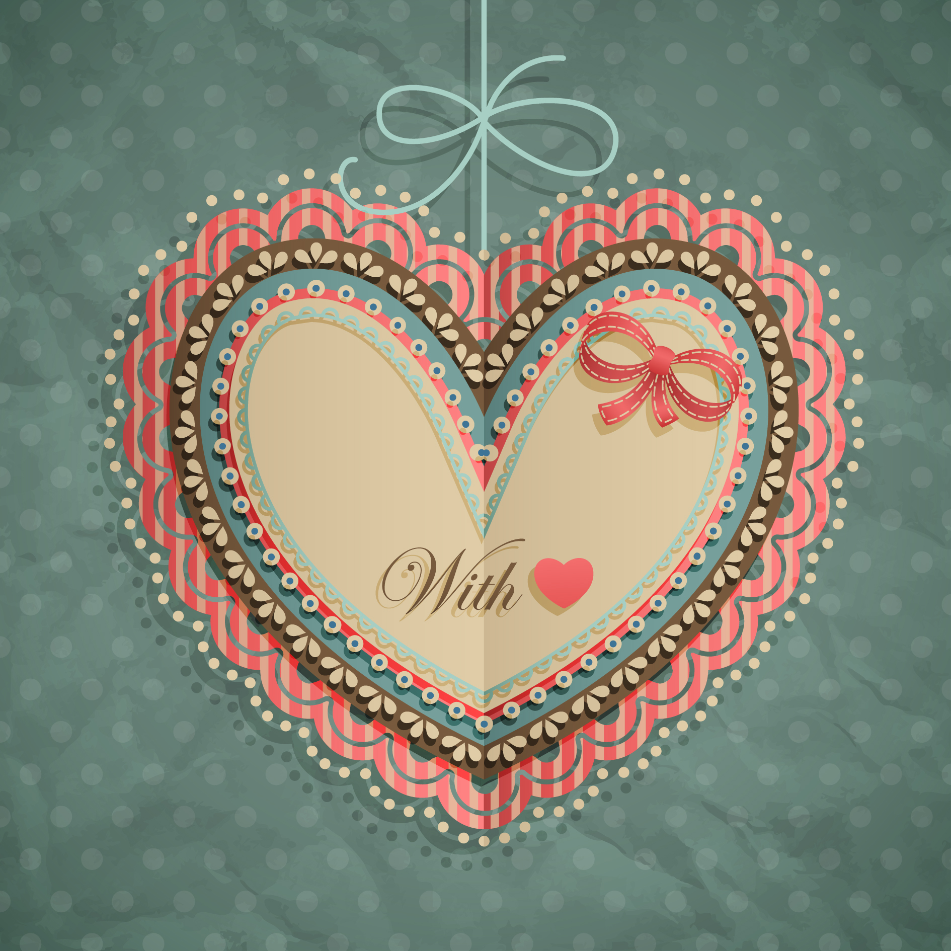 valentine39s day heartshaped tag 02 vector