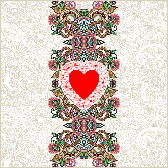 heartshaped valentine39s day card 03 vector