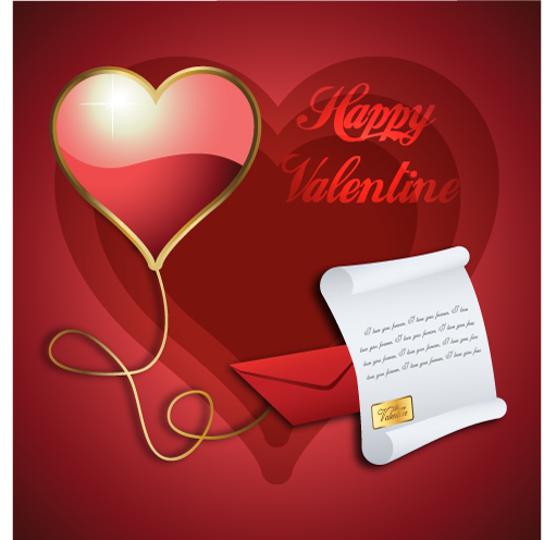 exquisite valentine background 04 vector