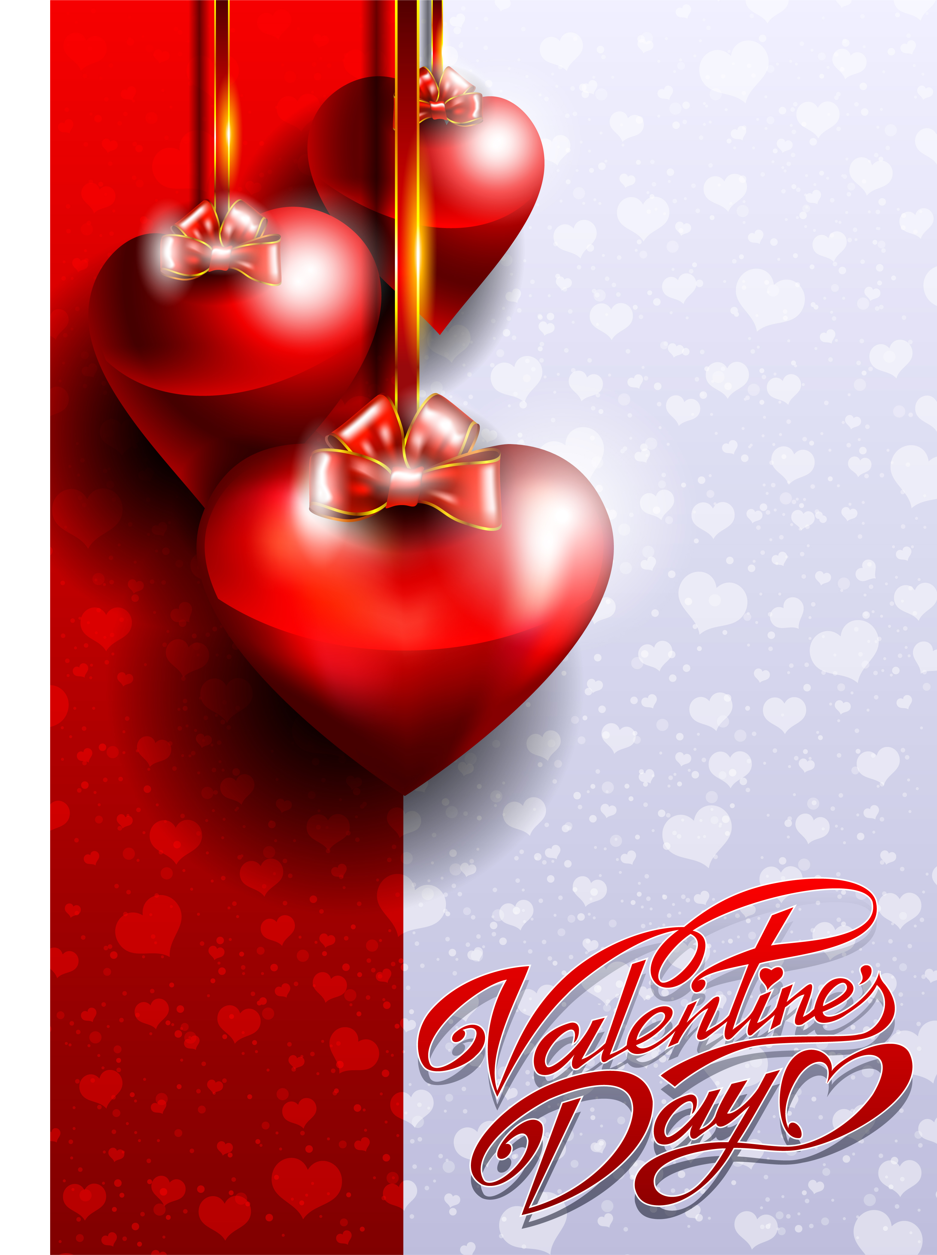 fancy valentine39s day greeting card 03 vector