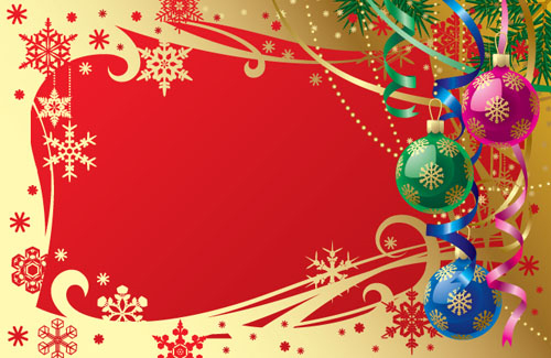 gorgeous christmas background 01 vector