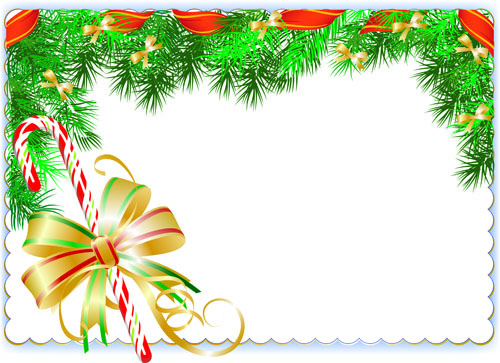 christmas elements border 01 vector