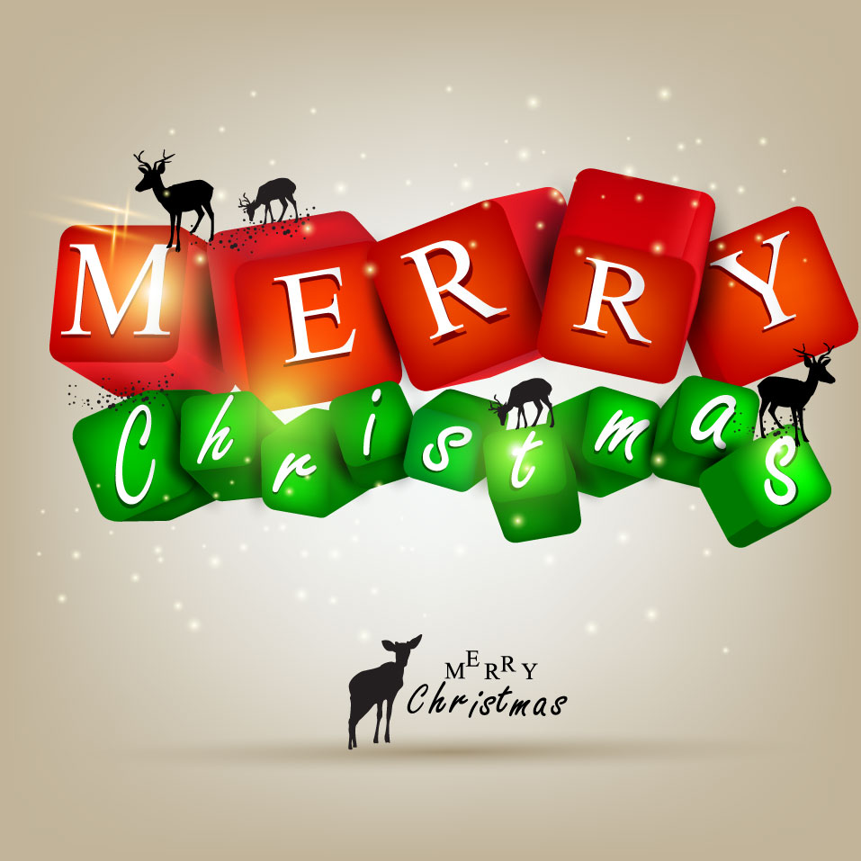 a gorgeous christmas elements background 05 vector