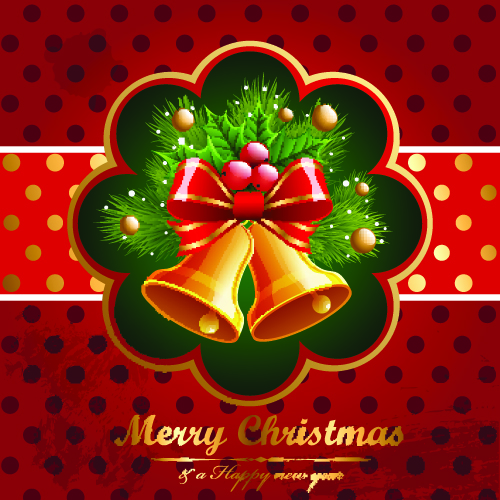 beautiful christmas background 04 vector