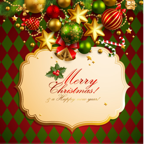 christmas elements background 01 vector