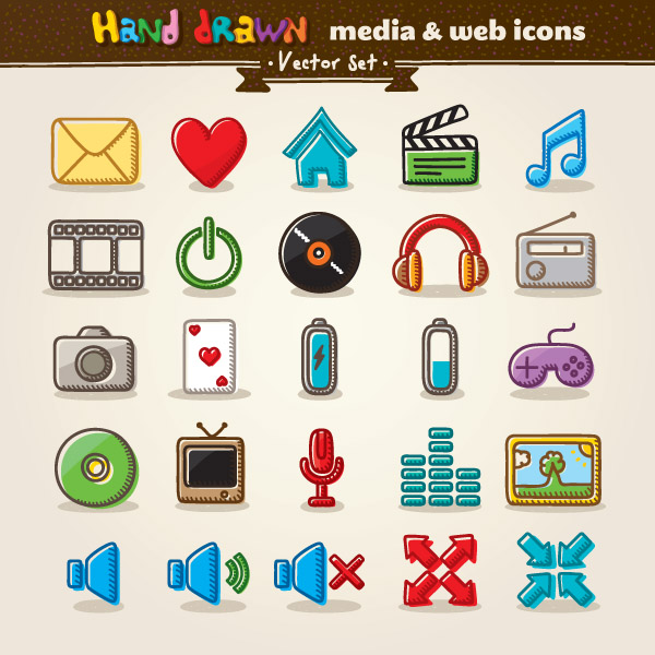 cartoon icon vector 1