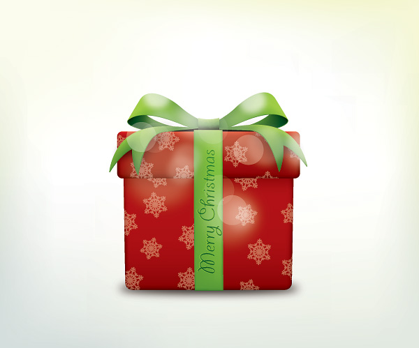 christmas gift box icons vector