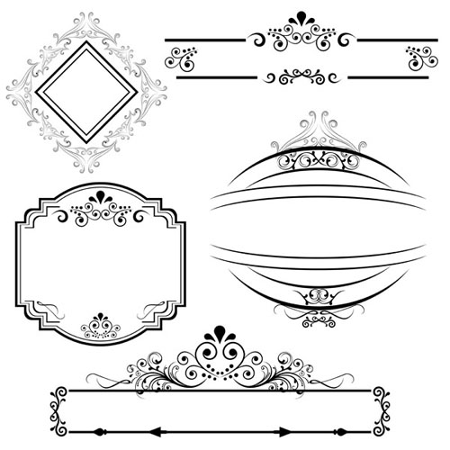 european lines border 03 vector