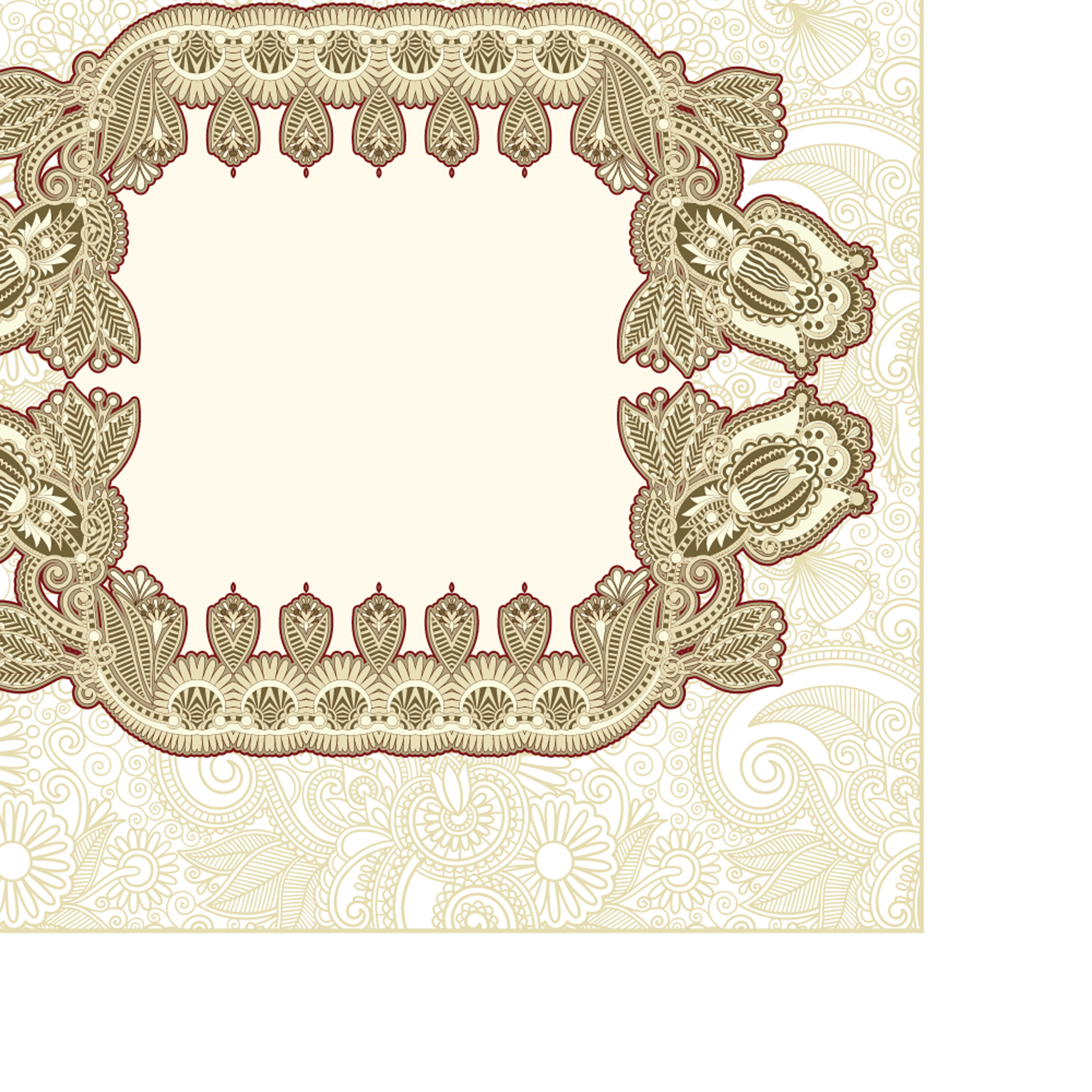 classic pattern border 01 vector