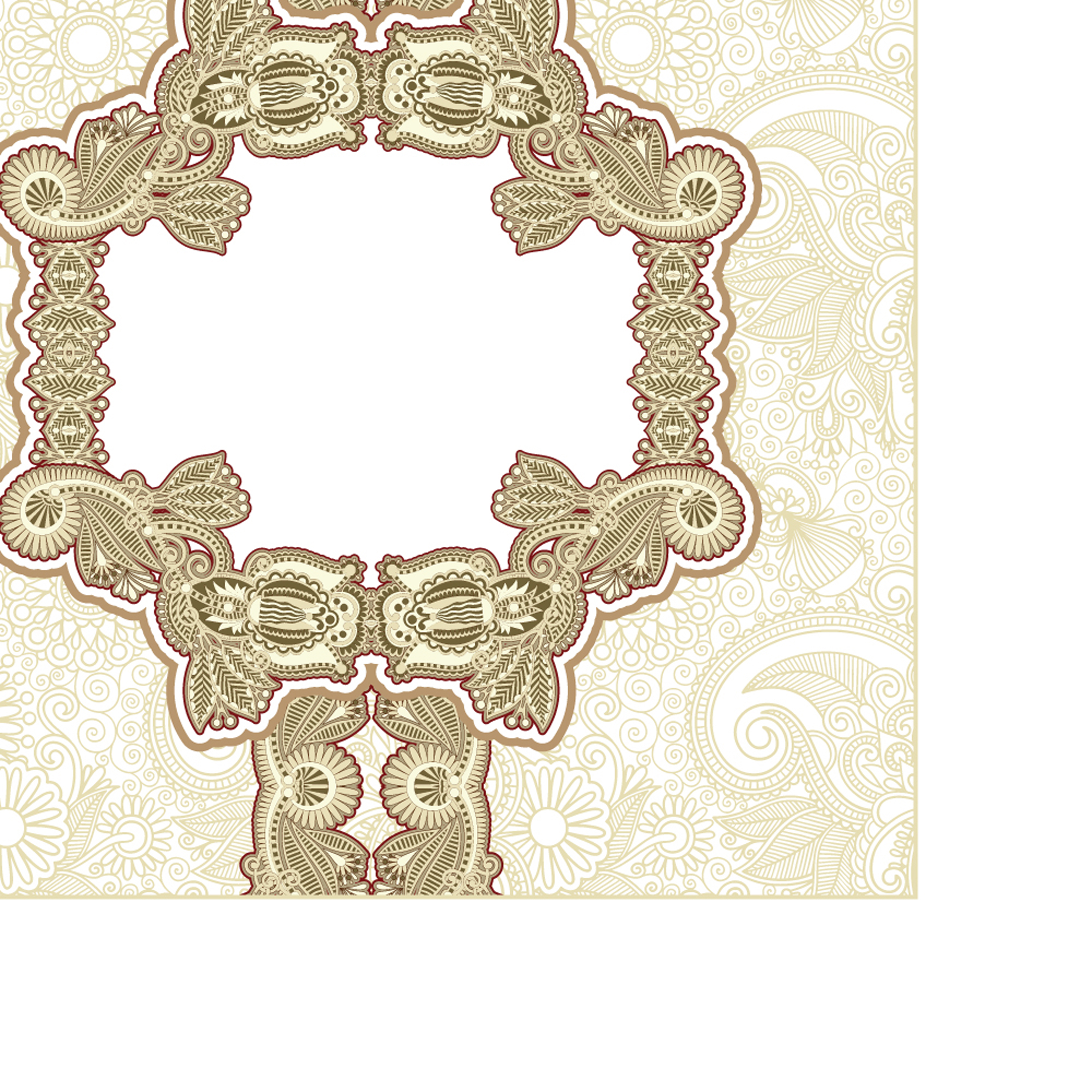 classic pattern border 02 vector