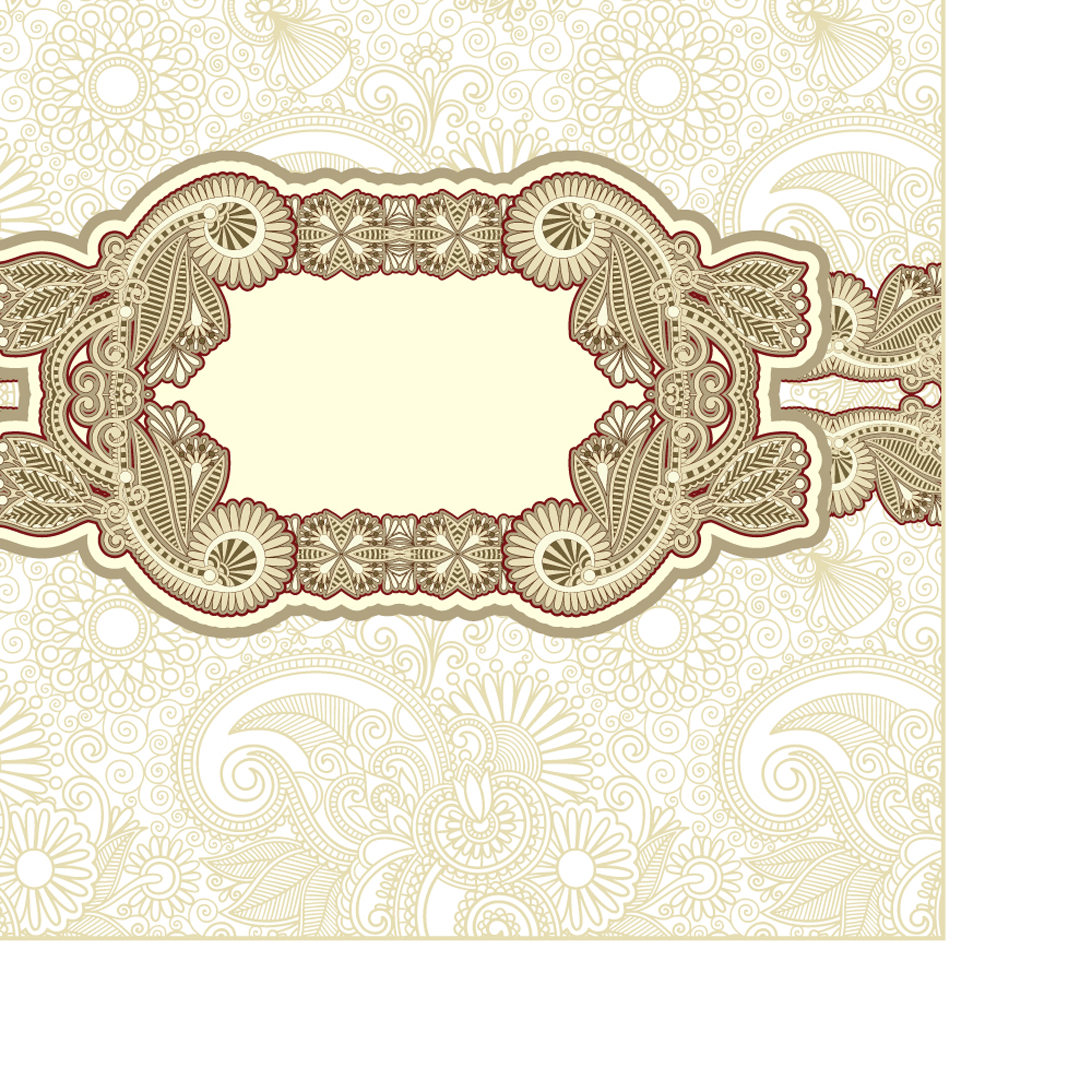 classic pattern border 05 vector