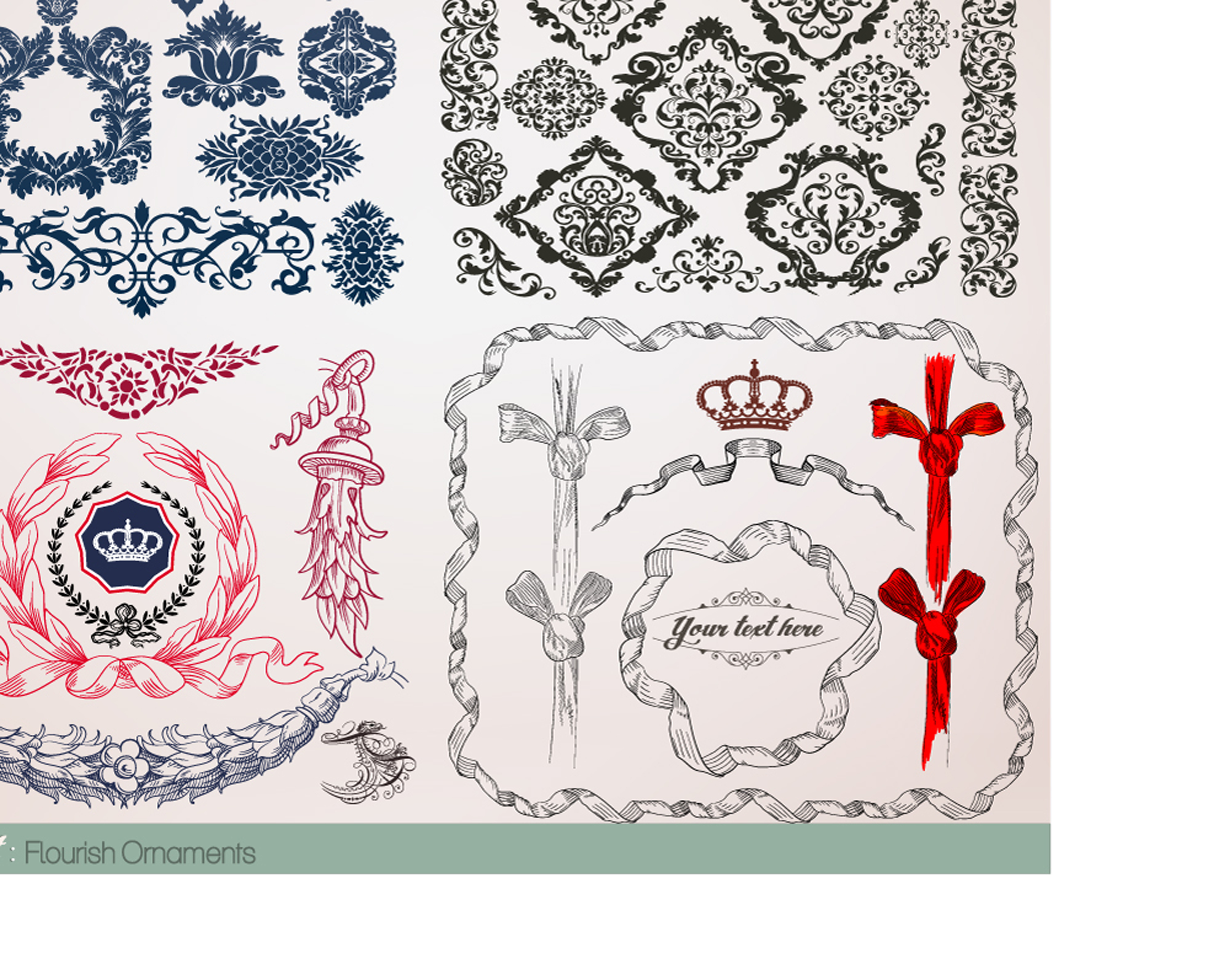 european lace border vector