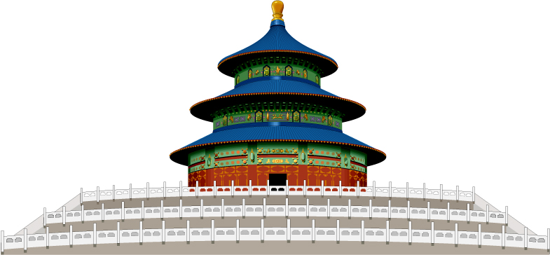 temple of heaven cdr vector