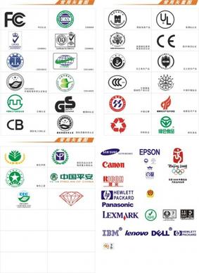 common certification marks vector